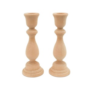 Portavelas de Madera Natural Hecho a Mano para Decoración del Hogar, Centro de Mesa, Comedor y Eventos Especiales - Product Image 1