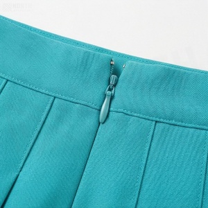 Minifalda Plisada para Mujer, Color Sólido, Transpirable, Cintura Regular, para Todas las Temporadas, Estilo Tejido de Poliéster - Product Image 4