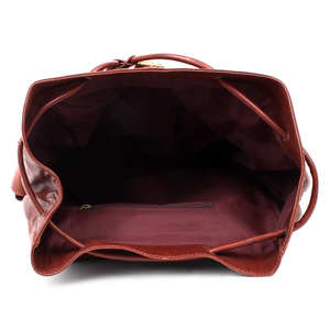 Minimalist <b>Leather</b> <b>Backpack</b> With Clean Design Spacious Storage Area Laptop Protection And Adjustable Shoulder Straps - Product Image 3