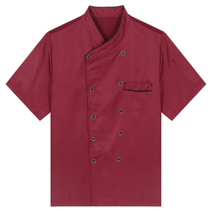 Uniforme de chef de restaurant de haute qualité, vêtements de travail de cuisine à manches courtes ou longues, durables et confortables, vêtements d'hôtellerie en gros - Product Image 5