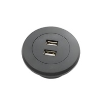 Strip daya stasiun pengisian USB 2-Port, untuk meja atau Sofa memiliki peringkat 110V WiFi Compatible-PW-Q20