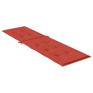 Cojín Grande Antideslizante para Silla de Jardín, Color Rojo Melange, Poliéster, Almohadas y Cojines para Exteriores - Product Image 4