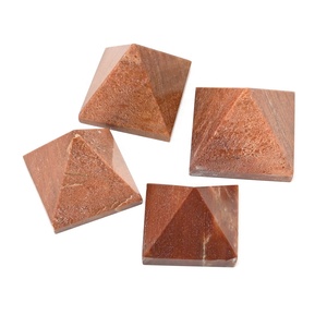 Pirámides curativas talladas en cristal de Reiki pequeño al por mayor, Ágata Natural, melocotón, Aventurina, cuarzo, piedras preciosas artesanales, piedra semipreciosa - Product Image 1