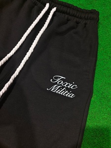 Pantalones Deportivos Personalizables de Felpa Francesa 100% Algodón, Corte Ancho, Cintura Alta, Bordados, Diseño Recto, Servicio OEM - Product Image 3