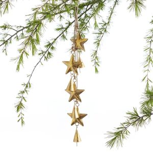 Decoración de pared artística con estrella colgante de hierro moderna, adecuada para hogares contemporáneos, cafeterías y espacios de boutique. - Product Image 6