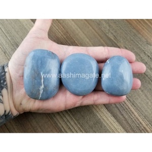 Pierres de palmier en angélite, petites pierres de palmier en angélite, - Product Image 2