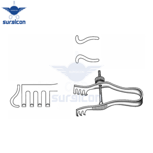 Retractor Autoajustable Finsen de 7 cm (2¾ Pulgadas) y 12 mm, Biselado, con Tornillo de Ajuste, de Acero Inoxidable, Reutilizable, Quirúrgico - Product Image 4