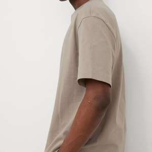 Camiseta de corte holgado y estilo vintage de algodón 100% de alto gramaje para hombre, personalizada y de talla grande - Product Image 3