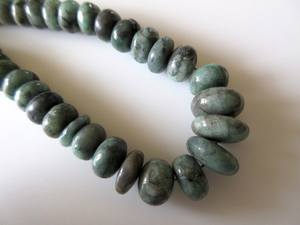 Cuentas Redondas Lisas de Esmeralda Natural al por Mayor, Hilo de Cuentas de Esmeralda para Fabricación de Joyas DIY - Product Image 2