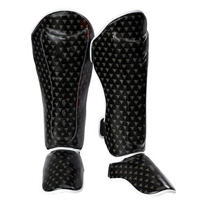 Espinilleras de Cuero Sintético Profesionales y Económicas, Diseño Personalizable para Entrenamiento de Boxeo y Muay Thai - Product Image 6