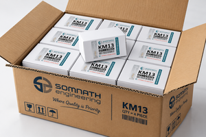 Tuerca de Bloqueo SE (Somnath Engineering) DIN 981 KM01 para Uso Industrial Pesado CLASE 4, Autoblocante, Totalmente Roscada, Mecanizada por CNC, Tuerca Natural - Product Image 5
