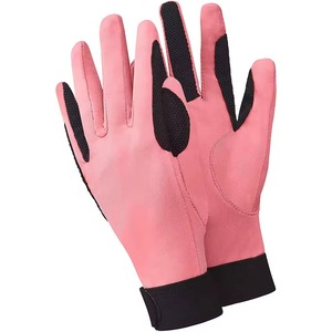 High Quality Custom Professional Equestrian Horse Riding Gloves Comfortable Anti-Slip Wholesale Leather Gloves For Sale - Product Image 3
