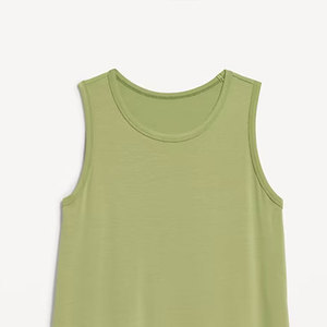 Camiseta sin mangas acanalada moderna e informal para mujer, corte ajustado, top de verano, tela suave y elástica, varios colores y tallas, venta al por mayor OEM - Product Image 5