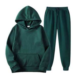Conjunto Deportivo de Invierno Unisex de Alta Calidad, con Logotipo Personalizado Impreso, 100% Poliéster Transpirable, Sudadera con Capucha Informal, 2 en 1 - Product Image 3