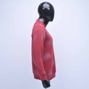 Sweat-shirt d'hiver pour homme de qualité supérieure avec logo personnalisé brodé sur la poitrine, en coton molletonné délavé, écologique - Product Image 6