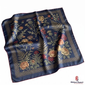 Écharpe bandana imprimée haut de gamme en tissu léger, service d'étiquetage blanc, fabricant de textiles de mode OEM ODM, personnalisation Bali - Product Image 4