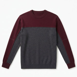 Comfortable Men <b>Jumper</b> Soft Knitted Pullover Sweater Warm Winter Wear Casual Everyday Clothing Ribbed Neck Cuffs And Hem - Product Image 1