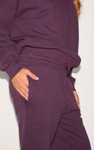 Women's Casual Sports Solid Streetwear Tracksuit Two Piece Set with Quarter-Zip Pullover Hoodie and Loose Fit Polyester/Cotton - Product Image 6