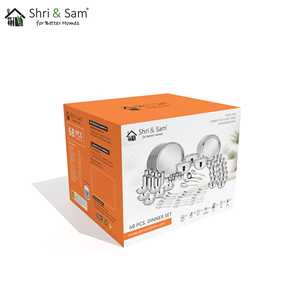 Juego de cena de acero inoxidable 68 PCS para 6 personas Juegos de vajilla Premium Shagun - Product Image 2