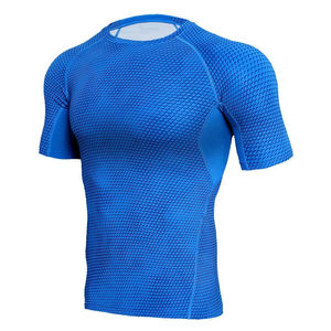 Ropa Deportiva Elástica de Manga Corta para Gimnasio, Ropa Deportiva para Hombre, Entrenamiento al Aire Libre, Running, Camiseta Transpirable para Hombre - Product Image 3