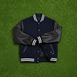 High-quality varsity team <b>jackets</b> <b>for</b> <b>men</b> and women, canvas embroidered leather sleeves, custom <b>baseball</b> letter <b>jackets</b>. - Product Image 2
