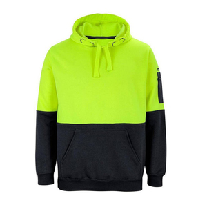 Custom LOGO Construction Working Long Sleeve Hoodie Resistant Work Wear Hi Vi Sweatshirt Hoodie - Product Image 5