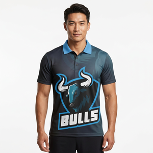 Polo personnalisé pour entraîneur de football américain – Manches courtes, sublimation premium, tenue sportive d'équipe - Product Image 1