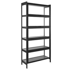 Vitrina de Madera Natural de 5 Niveles con Puertas de Acrílico, 68 cm de Alto, Estantería para Libros, Exhibición para el Hogar, Oficina, Sala de Estar, Exhibición de Modelos - Product Image 1