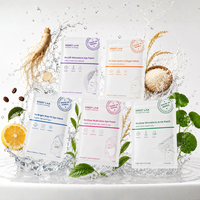 Reset Lab Kore Üretimi Vegan Organik 6'lı Paket Kolajen Hyaluronik Asit Göz Maskesi Yamaları Koyu Halkaları ve İnce Çizgileri Azaltır