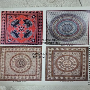 Fournisseur en gros de draps de lit/panneaux muraux en coton peints à la main, motifs mandala multicolores, taille Queen, en provenance d'Inde - Product Image 3