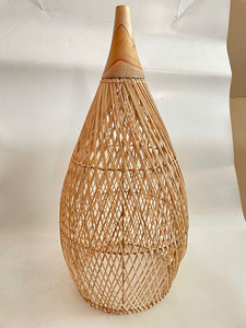 Pure Bamboo Lamp Natural <b>Wicker</b> Hanging Light Heavy Duty Ceiling Pendant <b>Lampshade</b> Premium Quality Bulk Wholesale Factory - Product Image 5