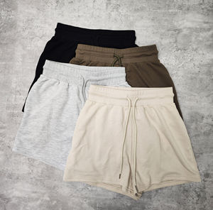 Shorts de sport en molleton 100 % coton pour femmes, personnalisables avec logo, pour la course, le cyclisme et la gym - Product Image 5