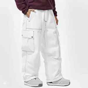 Pantalon de ski unisexe ample style hip-hop, streetwear cargo décontracté en Cordura, imperméable et coupe-vent -Tex, taille haute, multi-poches - Product Image 5