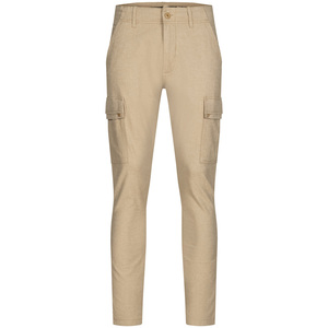 Men's Khaki Cargo <b>Pants</b> Straight Fit Multiple Pockets Canvas Material Casual Style Midweight Cotton Breathable <b>Summer</b> Wear - Product Image 6