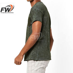 Camiseta Acid Wash a Precio Económico, Estilo Hip Hop, Camisetas Ajustadas Acid Wash para Hombre - Product Image 5
