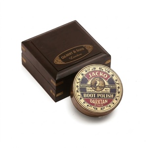 Boussole de poche classique en laiton antique de qualité supérieure avec boîte en bois, décoration de navigation nautique, cadeau de collection - Product Image 1