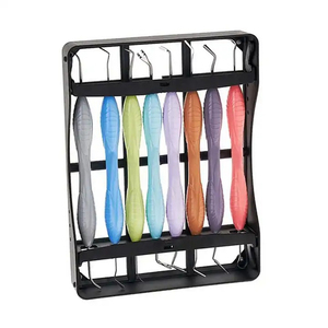 Kit d'instruments dentaires composites en acier inoxydable OEM Bone Bridge Instruments, 7 pièces, avec pointe plaquée pour obturation et détartrage dentaire - Product Image 6