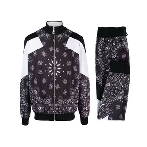 Ensemble de survêtement uni pour homme, pull à manches longues, streetwear, vêtements d'hiver, polyester respirant, coupe ample, séchage rapide, design 2 en 1 - Product Image 1