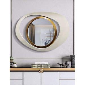 Three-dimensional Iron Art Deco Eco-friendly Handmade Decorative <b>Mirror</b> <b>Irregular</b> Shape for Living Room Bedroom Dining Room Wall - Product Image 6