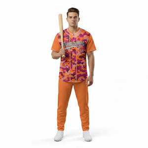 Camisetas de béisbol con logotipo personalizado, de alta calidad, impresas digitalmente, con botones, uniformes de béisbol para equipos de animación, impresión por sublimación - Product Image 6