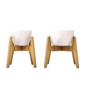 Support à plantes en bois naturel à plusieurs niveaux, étagère pour pots de fleurs, support de jardin intérieur/extérieur, décoration de la maison, présentoir à plantes en bois - Product Image 2