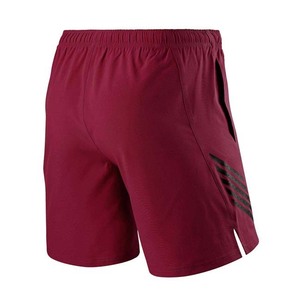 Men's <b>Black</b> Quick Dry Sport <b>Shorts</b> With Side Stripe Elastic Waist Knitted Fabric - Product Image 6