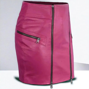 Jupes en cuir véritable pour femmes, style nouveau, haute qualité, décontractées, service OEM, respirantes, toutes saisons, couleur personnalisée, sur mesure - Product Image 2