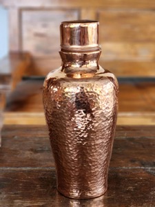Bouteille d'eau en cuivre finition mate, bouteille d'eau en cuivre non brillante, bouteille d'eau en cuivre couleur unie, bouteille en cuivre personnalisée d'usine - Product Image 4