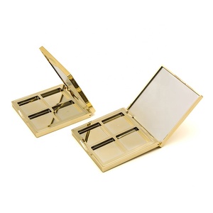 Tự thiết kế bảng phấn mắt riêng của bạn - Hộp đựng phấn mắt 4 màu trống màu vàng sang trọng - Product Image 1