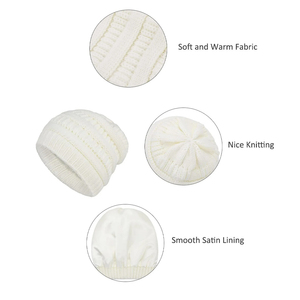 Knit Beanie Hat Ribbed <b>Winter</b> <b>Cap</b> Unisex Soft Warm Stretch Plain Skull <b>Cap</b> Custom Logo OEM Supplier - Product Image 5