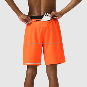 Respirant ample grande taille été Polyester Spandex cinq-Quatar Shorts Fitness course quatre côtés élastique sport hommes Shorts - Product Image 4