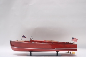Modelo de Lancha Rápida de Madera Chris Craft Runabout 1930 Hecho a Mano - Réplica a Escala de Lancha Clásica para Decoración de Hogar u Oficina - Product Image 6