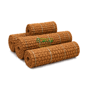 Rouleau de tapis en fibre de coco naturelle pour allées de plage, épaisseur 35 mm, tapis extérieur en fibre de coco pour aménagement paysager, allées de jardin et centres hôteliers - Product Image 1