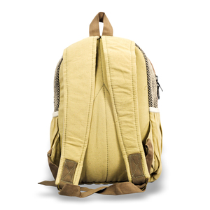 Sac à dos en coton chanvre unisexe de haute qualité fabriqué à la main au Népal attrape-rêves écologique avec fermeture à glissière style bohème - Product Image 3